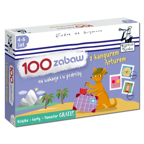 Okładka: 100 zabaw z kangurem Arturem