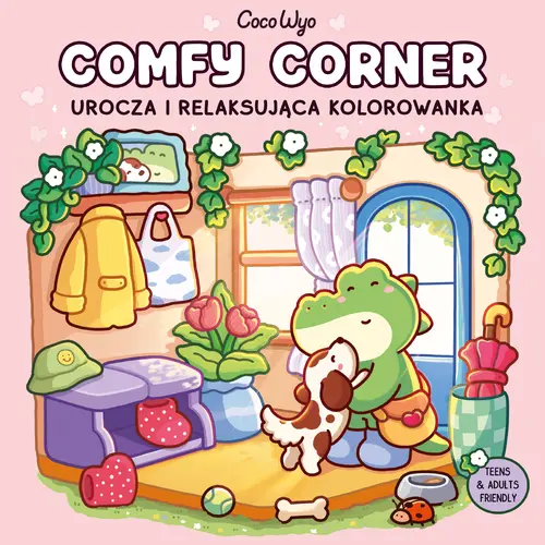 Okładka: Comfy Corner. Urocza i relaksująca kolorowanka
