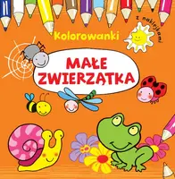 Okładka: Małe zwierzątka. Kolorowanki z naklejkami
