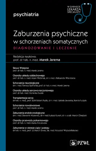 Okładka: Zaburzenia psychiczne w schorzeniach somatycznych. Diagnozowanie i leczenie