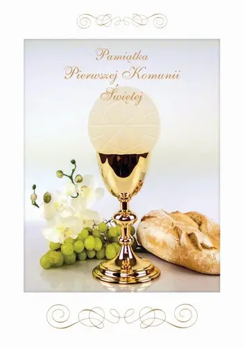 Okładka: Pamiątka Pierwszej Komunii Święte 3D
