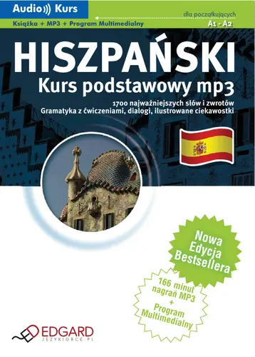 Okładka: Hiszpański - Kurs Podstawowy MP3 (CD w komplecie)