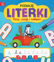 Okładka: Poznaję literki. Piszę, rysuję i naklejam