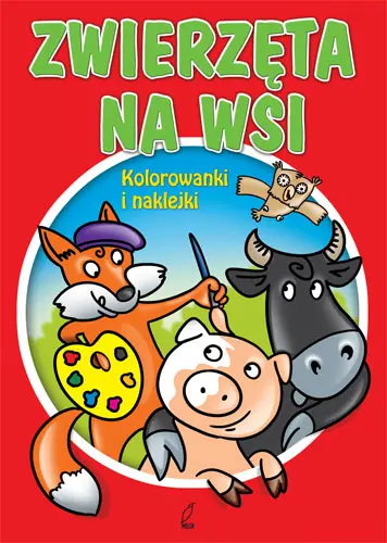 Okładka: Zwierzęta na wsi. Kolorowanki