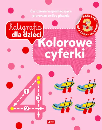 Okładka: Kaligrafia dla dzieci. Kolorowe cyferki