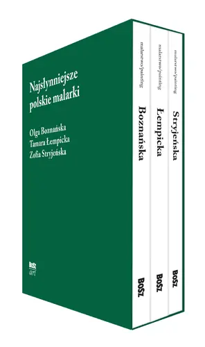 Okładka: NAJSŁYNNIEJSZE POLSKIE MALARKI - zestaw miniaturowych albumów w etui