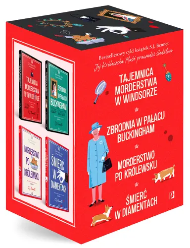 Okładka: Pakiet: Tajemnica morderstwa w Windsorze, Zbrodnia w pałacu Buckingham, Morderstwo po królewsku, Śmierć w diamentach