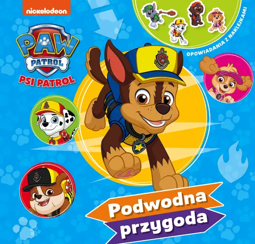 Okładka: Psi Patrol. Opowiadania z naklejkami. Podwodna przygoda.