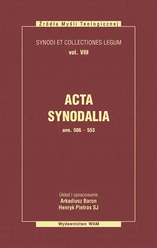 Okładka: Acta Synodalia - Od 506 do 553 roku