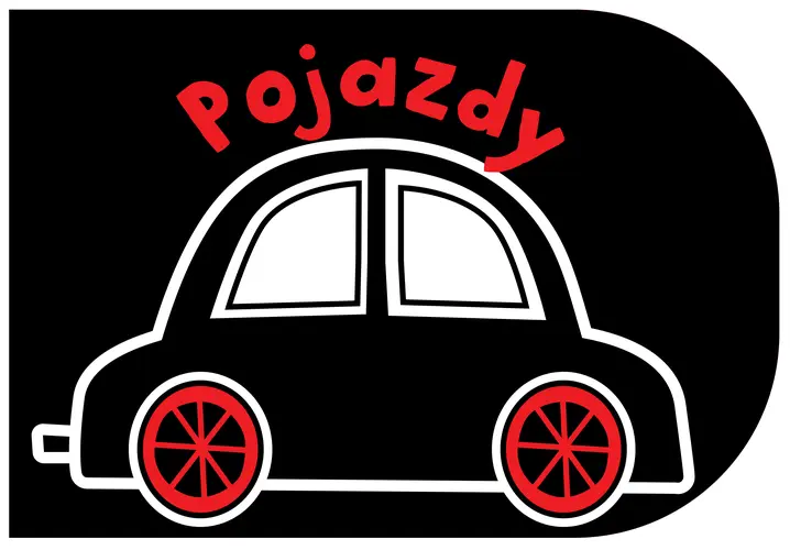 Okładka: Pojazdy. Czarno białe