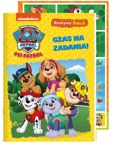 Okładka: Psi Patrol. Kreatywny maluch. Czas na zadania!