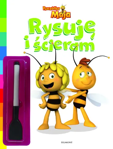 Okładka: Rysuję i ścieram. Pszczółka Maja