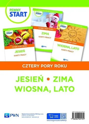Okładka: Pewny start Cztery pory roku Jesień, Zima, Wiosna, Lato