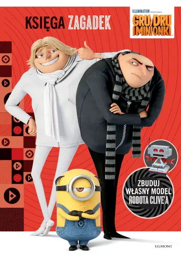 Okładka: Gru, Dru i minionki. Księga zagadek