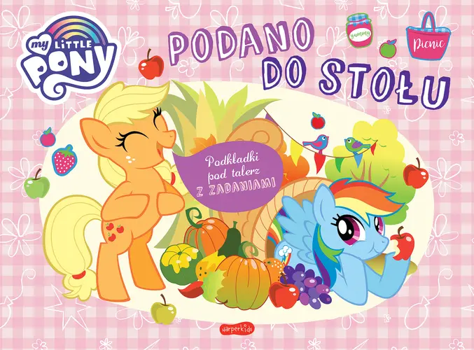Okładka: My Little Pony. Podano do stołu. Podkładki pod talerz z zadaniami