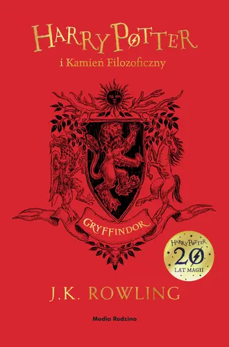 Okładka: Harry Potter i kamień filozoficzny (Gryffindor)