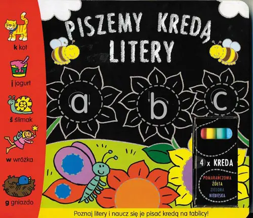 Okładka: Piszemy kredą litery