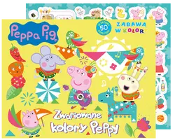 Okładka: Peppa Pig. Zabawa w kolory. Zwariowane kolory Peppy