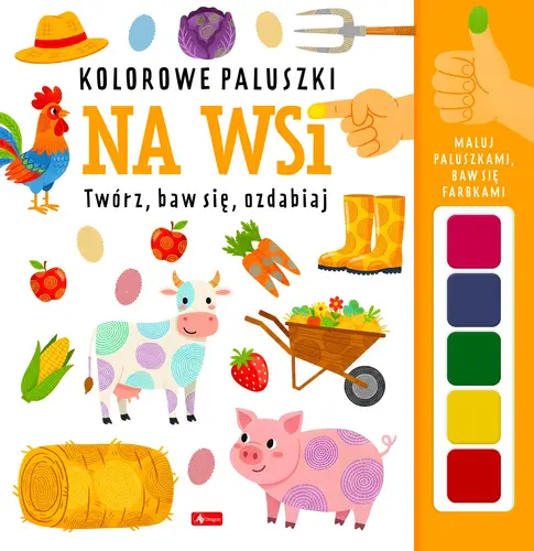 Okładka: Na wsi. Kolorowe paluszki