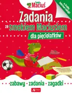 Okładka: Zadania ze smokiem Maciusiem dla pięciolatków