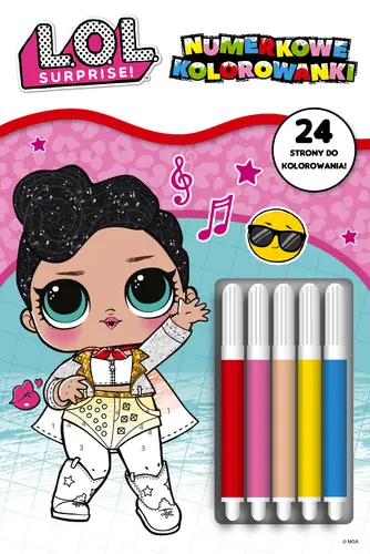 Okładka: L. O. L. Surprise! Numerkowe kolorowanki