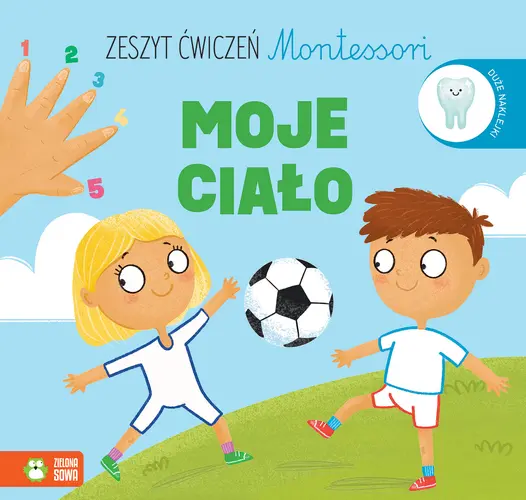 Okładka: Zeszyt ćwiczeń Montessori. Moje ciało