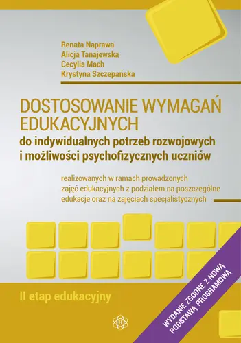 Okładka: Dostosowanie wymagań edukacyjnych - II etap edukacyjny
