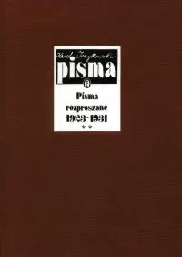 Okładka: Pisma rozproszone 1923-1931 Tom II