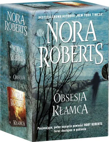 Okładka: PAKIET Kłamca + Obsesja. 2 TOMY. Nora Roberts.
