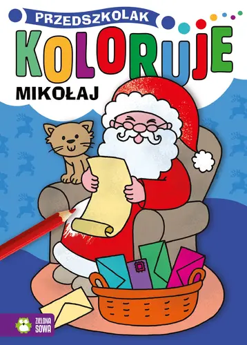 Okładka: Przedszkolak koloruje. Mikołaj
