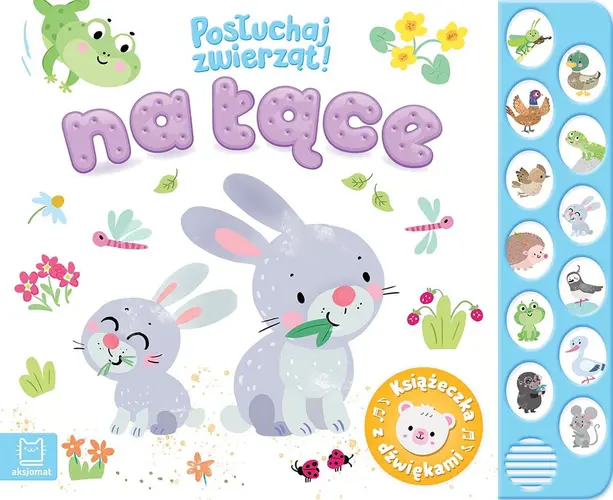 Okładka: Na łące. Posłuchaj zwierząt! Książeczka z dźwiękami