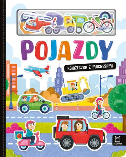 Okładka: Pojazdy. Książeczka z magnesami