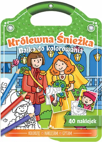 Okładka: Bajka do kolorowania. Królewna Śnieżka