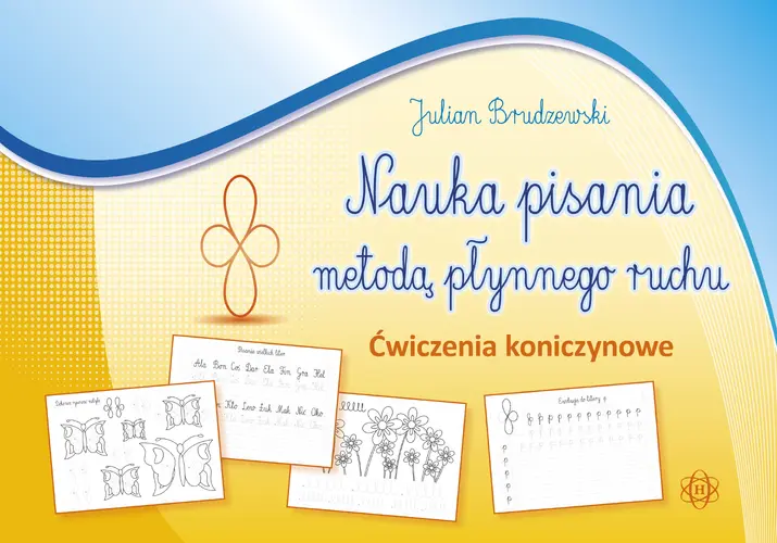 Okładka: Nauka pisania metodą płynnego ruchu. Ćwiczenia koniczynowe
