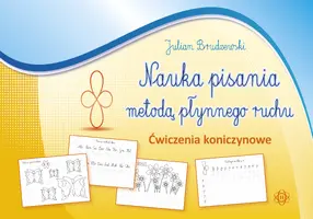 Okładka: Nauka pisania metodą płynnego ruchu. Ćwiczenia koniczynowe