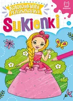 Okładka: Kolorowanki przedszkolaka. Sukienki