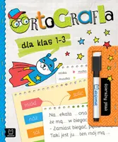 Okładka: Ortografia dla klas 1-3. Ścieralny pisak