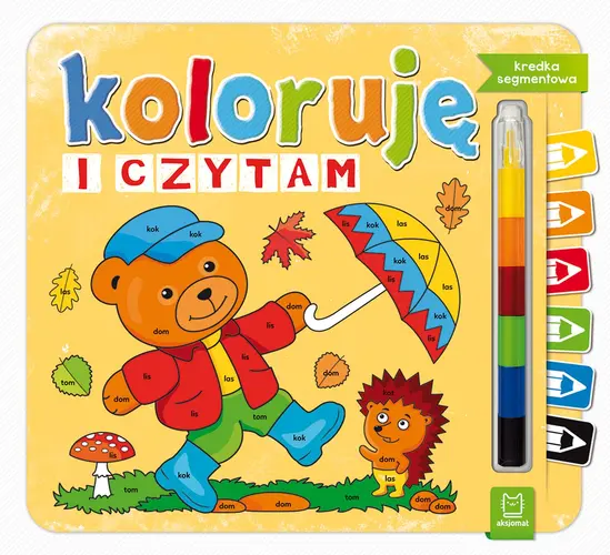 Okładka: Koloruję i czytam. Kredka segmentowa