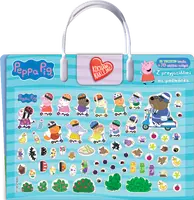 Okładka: Peppa Pig. Kocham naklejać. Z przyjaciółmi na podwórku