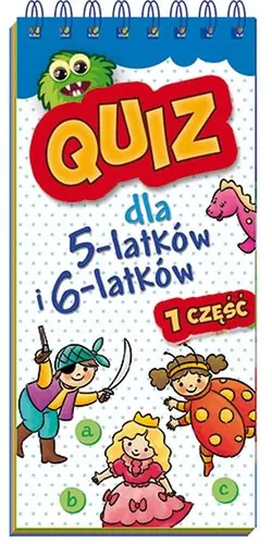 Okładka: Quiz dla 5-latków i 6-latków cz. 1