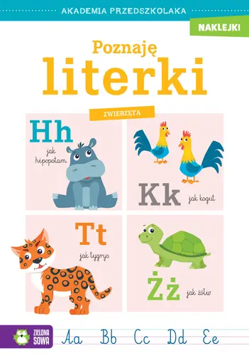 Okładka: Akademia przedszkolaka. Poznaję literki. Zwierzęta