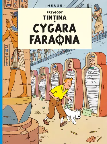 Okładka: Cygara faraona, tom 4. Przygody Tintina