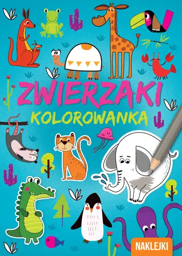 Okładka: KOLOROWANKA A4  Zwierzaki