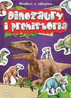 Okładka: Minialbum z naklejkami. Dinozaury i prehistoria