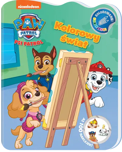 Okładka: Psi Patrol. Kolorowanki Naklejanki Kolorowy świat