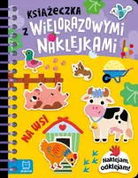 Okładka: Książeczka z wielorazowymi naklejkami. Na wsi. Naklejam, odklejam!