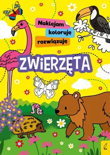 Okładka: Naklejam, koloruję, rozwiązuję. Zwierzęta