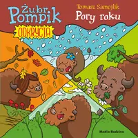 Okładka: Żubr Pompik. Odkrycia (2) Pory roku