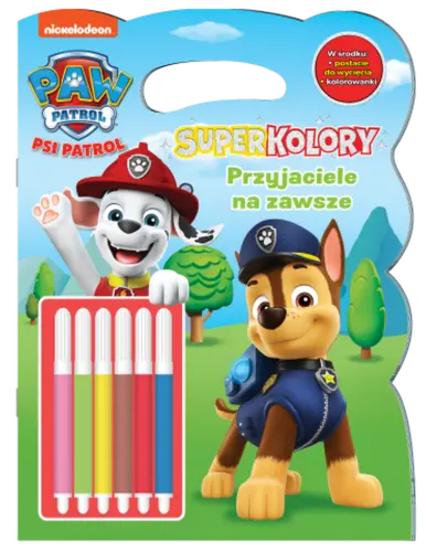 Okładka: Psi Patrol. Superkolory cz. 5 Przyjaciele na zawsze