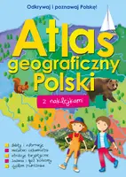 Okładka: Atlas geograficzny Polski z naklejkami